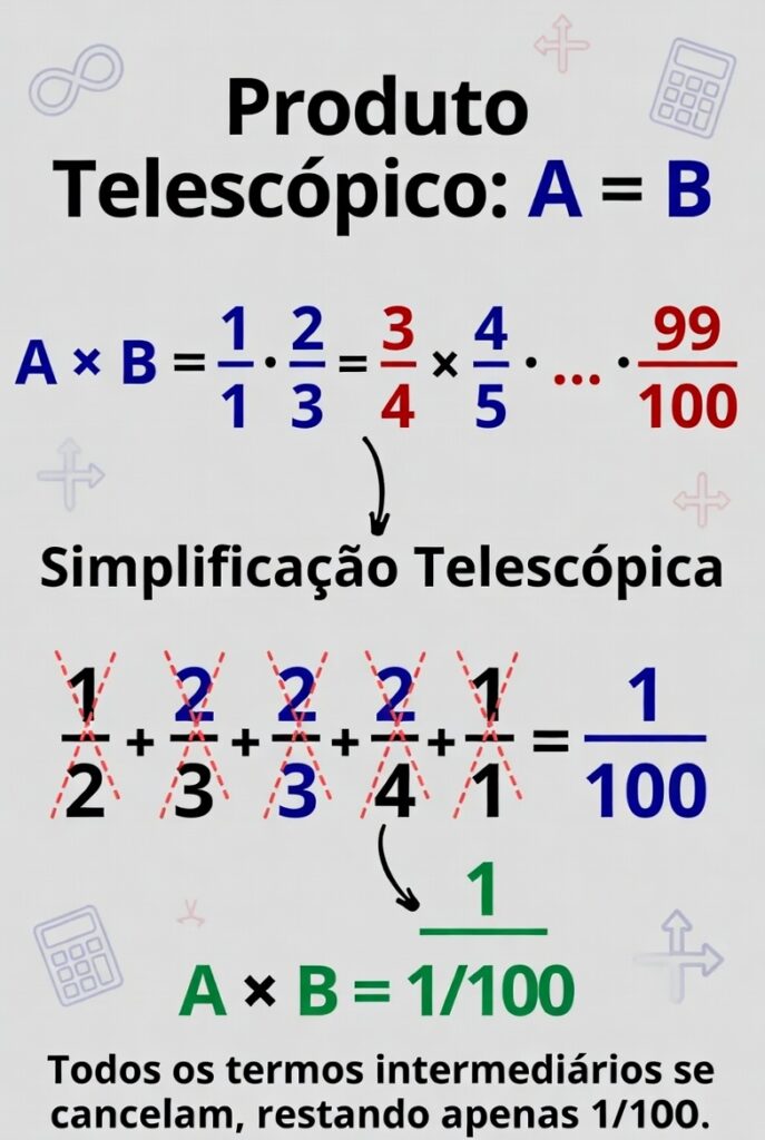 Considere os números A e B, definidas pelas seguintes multiplicações