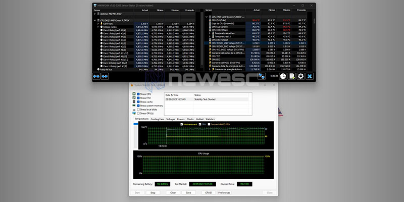 AVALIAR O DESEMPENHO DO TESTE MSI MAG CORELIQUID E360