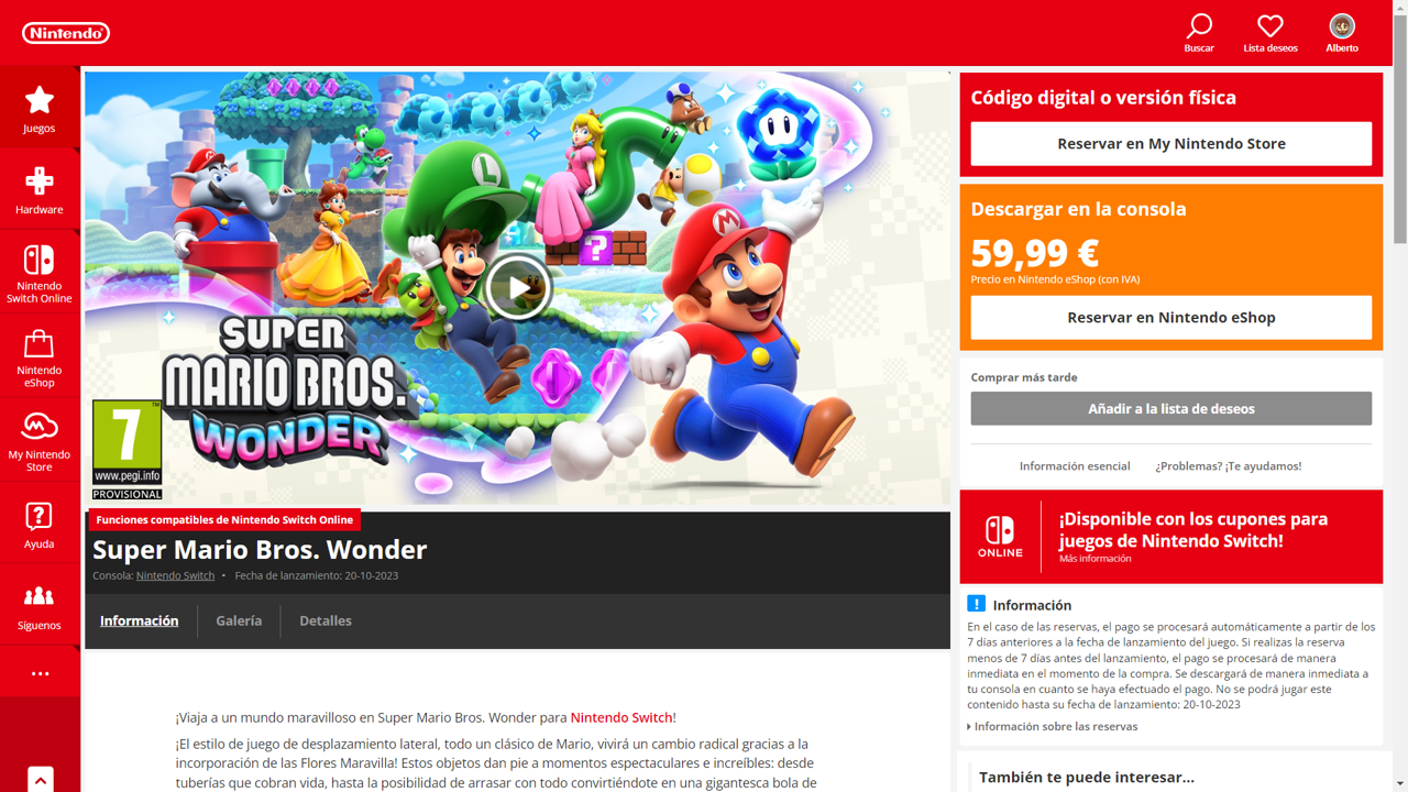 Super Mario Bros Maravilha