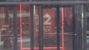 Eles tiram fotos do evento de teste Nintendo Switch 2